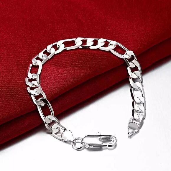 Other - A167 *NEW STERLING SILVER MEN AND WOMEN CHAIN BRACELET